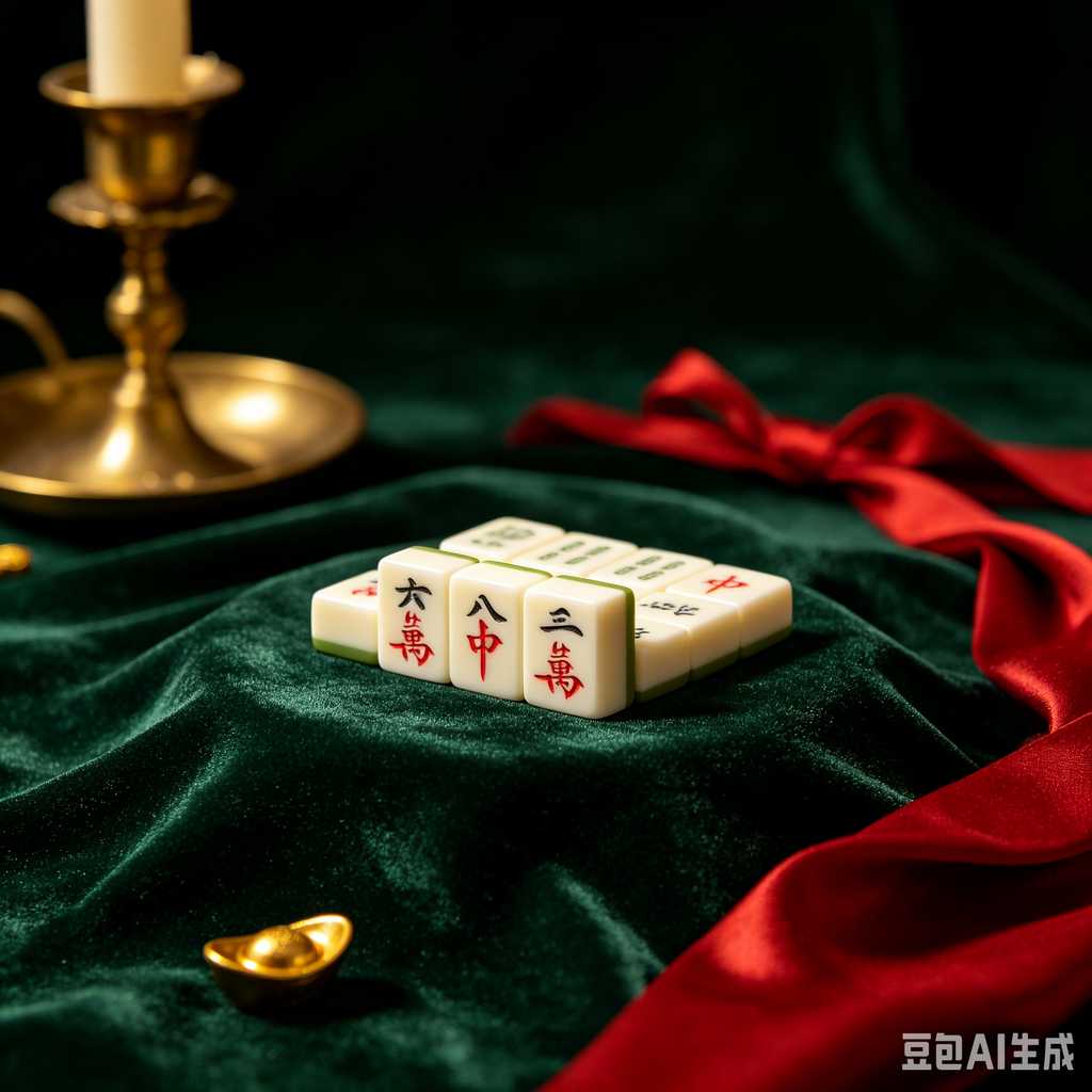 minimal text mahjong set
